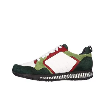 GUCCI Cushioning Low Top Sports Casual Shoes Men's White Green Red