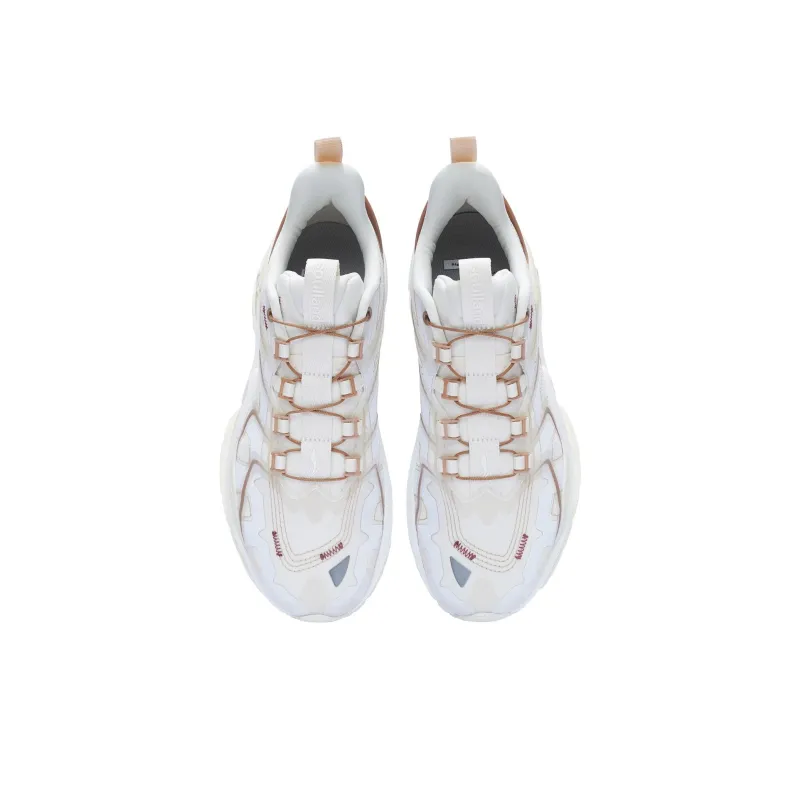 Soulland x LiNing Cat Paw ACE Cushioning Anti Slip And Wear Resistant Low Top Sports Casual Shoes Men's White Brown-4