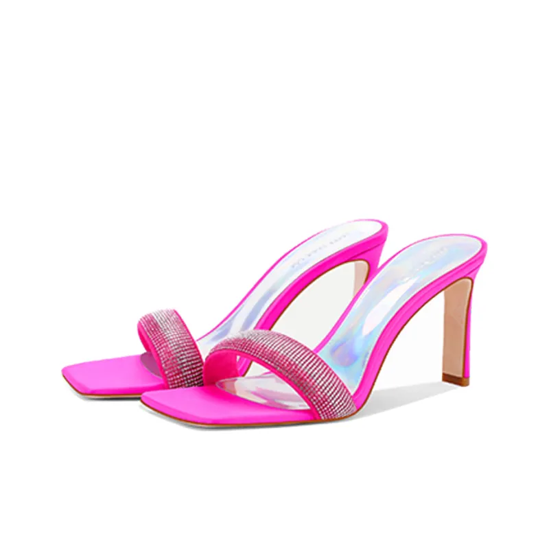 SHUDAIER Slide Slippers Women's Rose Red-1