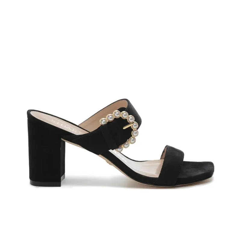 Stuart Weitzman/SW Slip Resistant Slide Slippers Women's Black-1