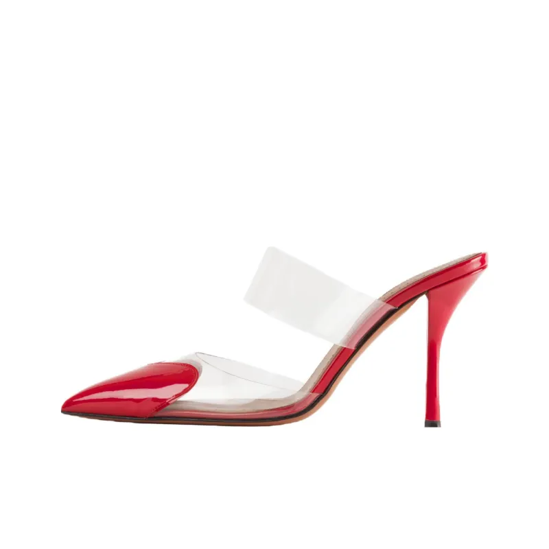 Alaia Wrap toe Slippers Women's Red-0