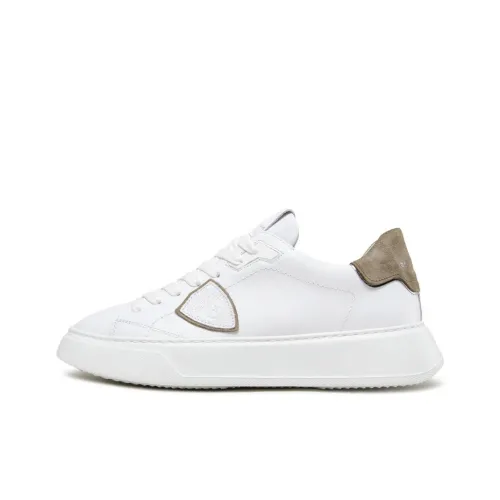 PHILIPPE MODEL Skateboard Shoes Womens Low-Top Green Silver
