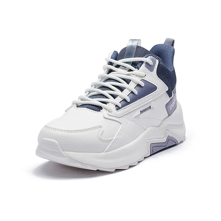 361° Slip Resistant, Abrasion Resistant, Thermal Mid Top Sports Casual Shoes Women's White Purple-1
