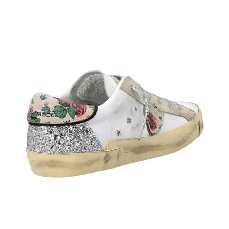 PHILIPPE MODEL Paris Calf-leather Distressed-finish Sneakers-3