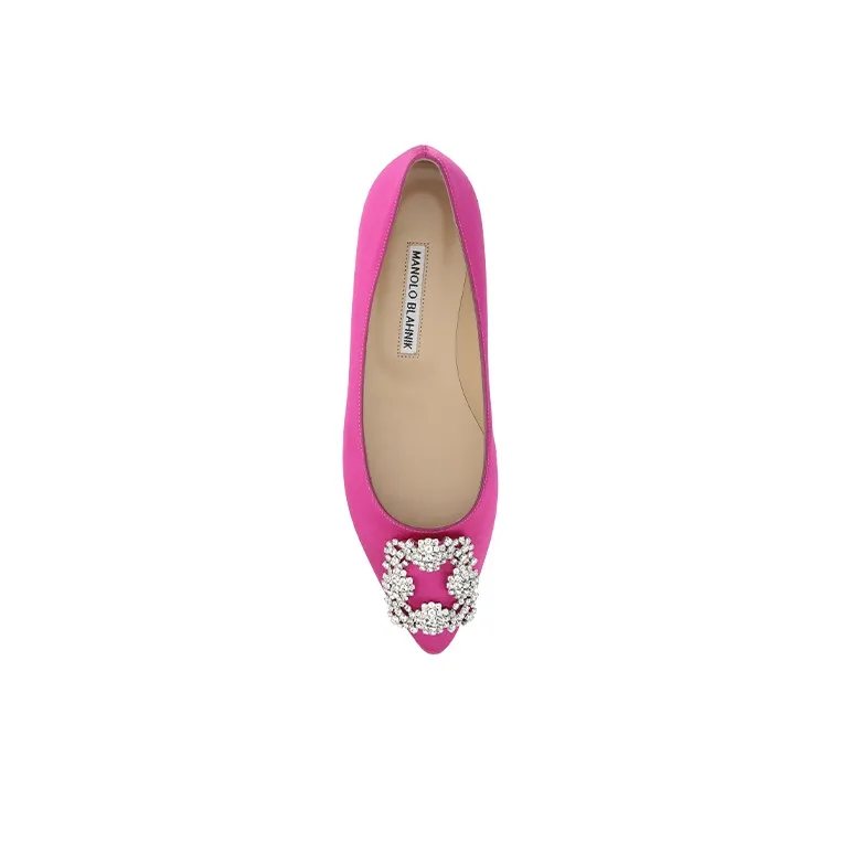 MANOLO BLAHNIK Casual Single Shoes Women's Pink-4