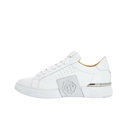 PHILIPP PLEIN Skateboard Shoes Unisex Low-Top White