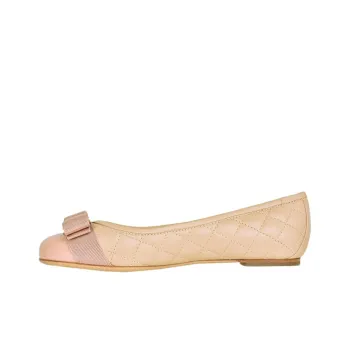 FERRAGAMO Flat Shoes Women's Beige