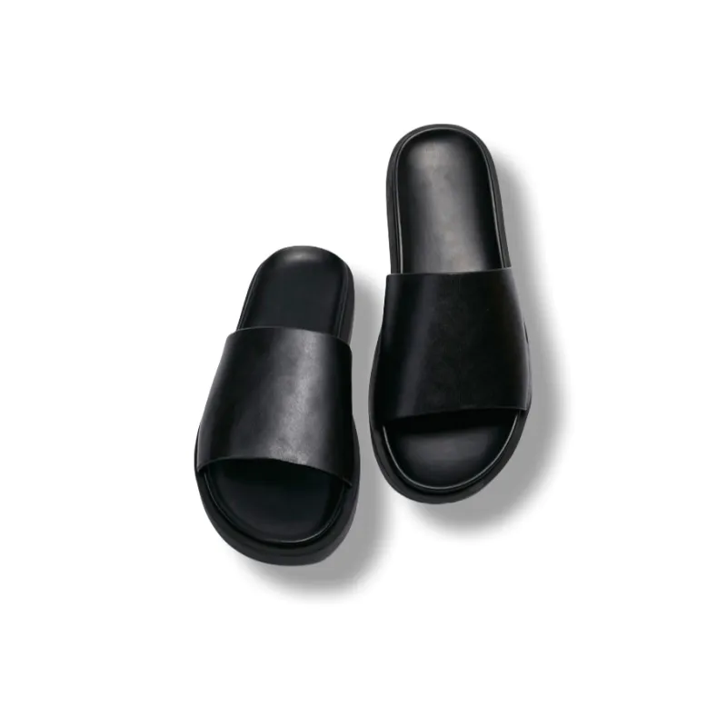 Brounvanm Slide Slippers Men's Black-4