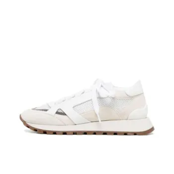 Brunello Cucinelli Shock Absorbers Low Top Sports Casual Shoes Women's White