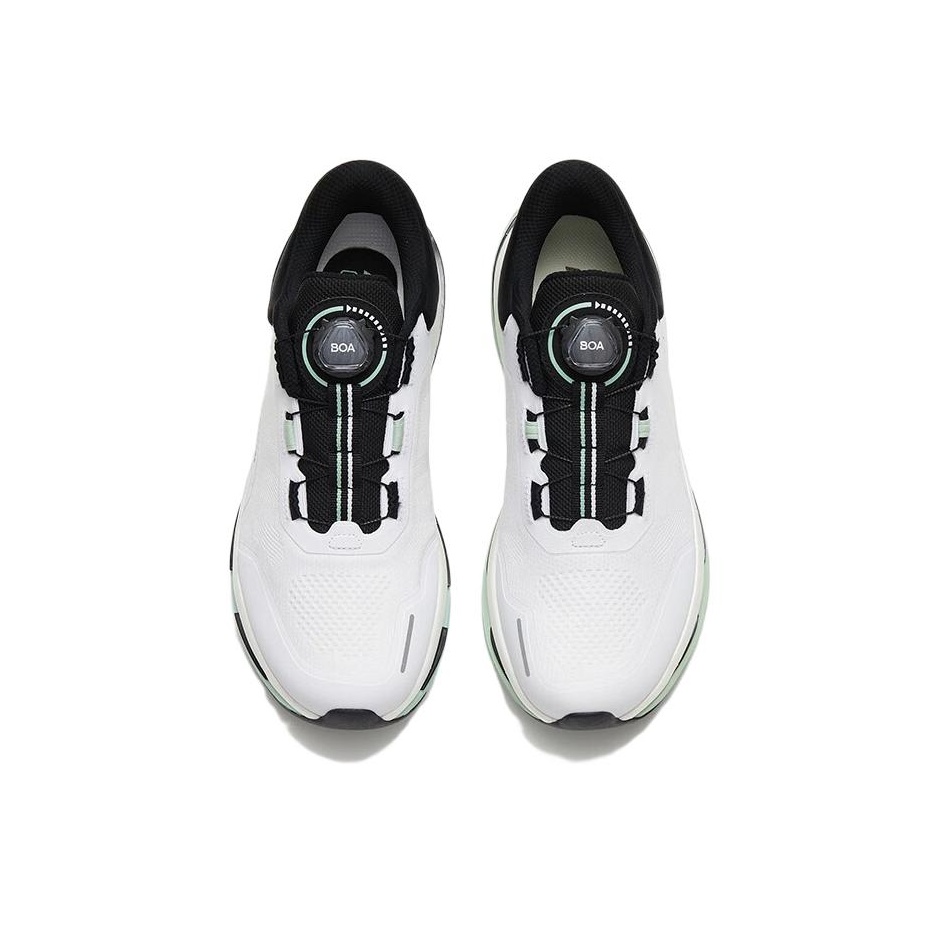 ANTA Running Shoes Men Low-Top White Black/Green US M 6.5