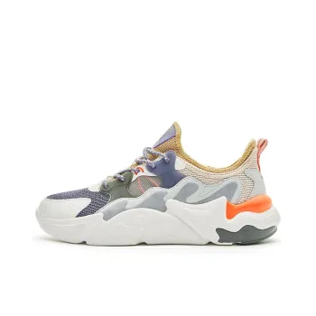 Erke Breeze Resistant Cushioning Wear Resistant Low Top Sports Casual Shoes Men's Microcrystal White