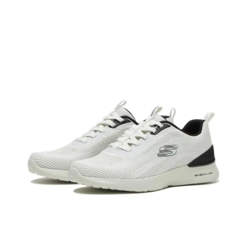Skechers Shock Absorbers With Slip Resistant And Abrasion Resistant Properties Low Top Casual Shoes Men's White-1