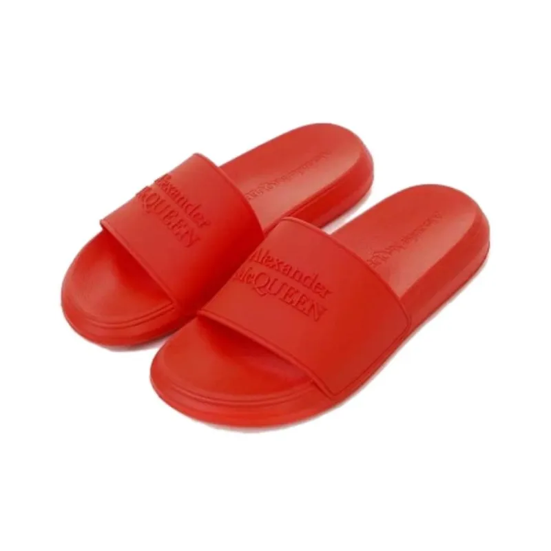 Alexander McQueen Hybrid Slide Slippers Women's Red-2