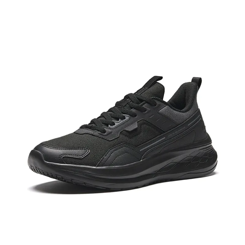 Anta Durable Breathable Low Top Running Shoes Men's Black-1