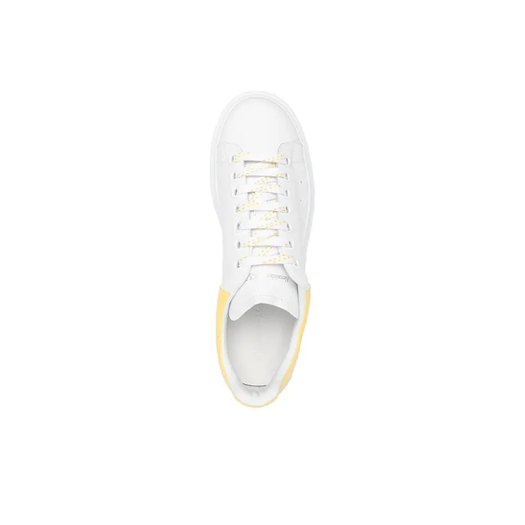 Alexander McQueen Oversized Sneaker 'White Yellow Crocodile'-3