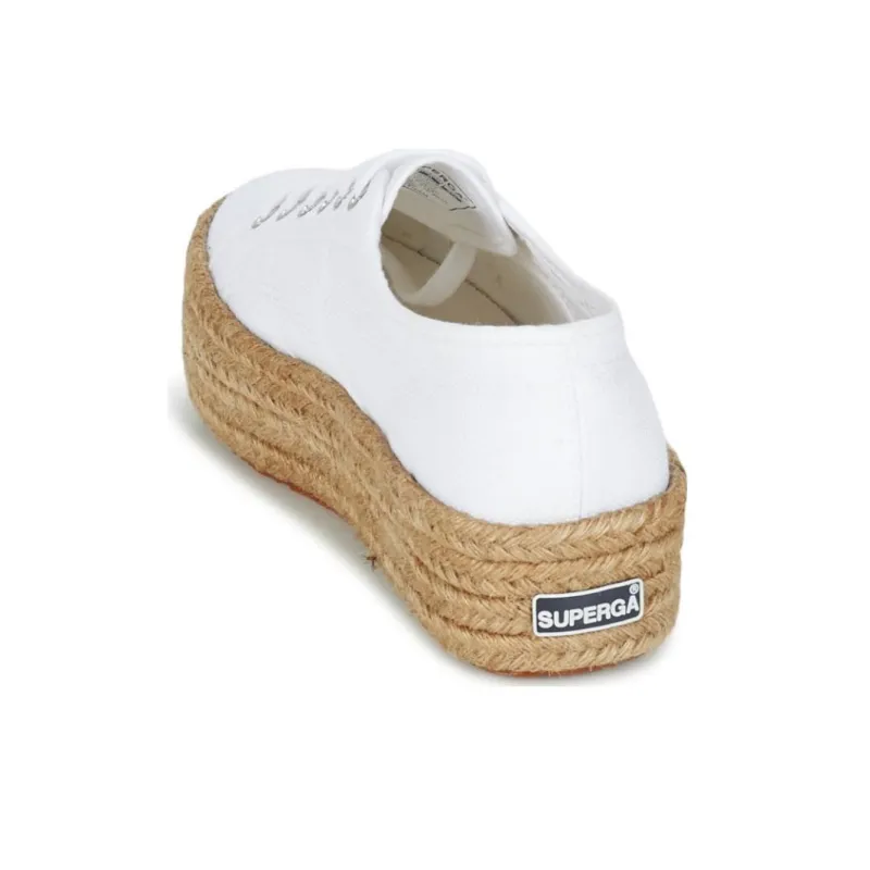 SUPERGA Non slip Lightweight Low Top Skateboard Shoes White-4