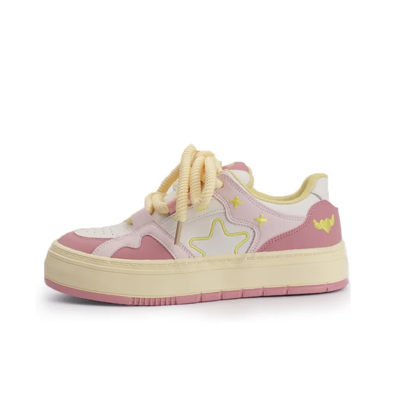Miss Zhang Low-Top Skateboard Shoes Women's Cherry Blossom Pink-0