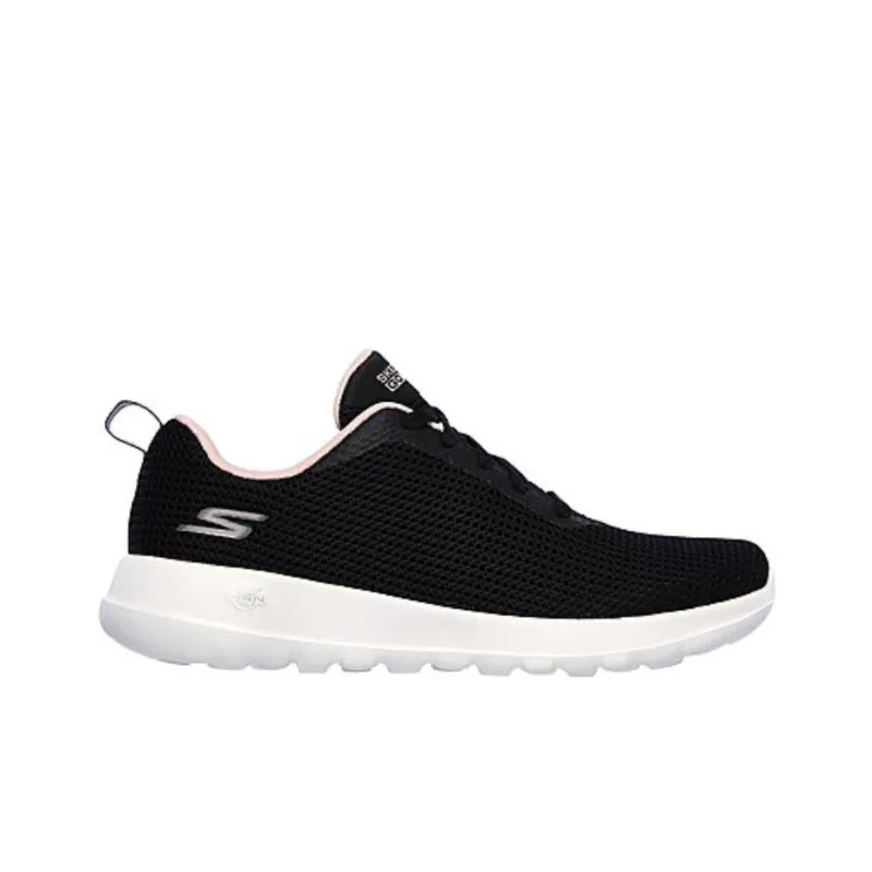 Skechers GO WALK Anti-Slip And Wear-Resistant Lightweight Low-Top Casual Shoes Women's Black Pink-1