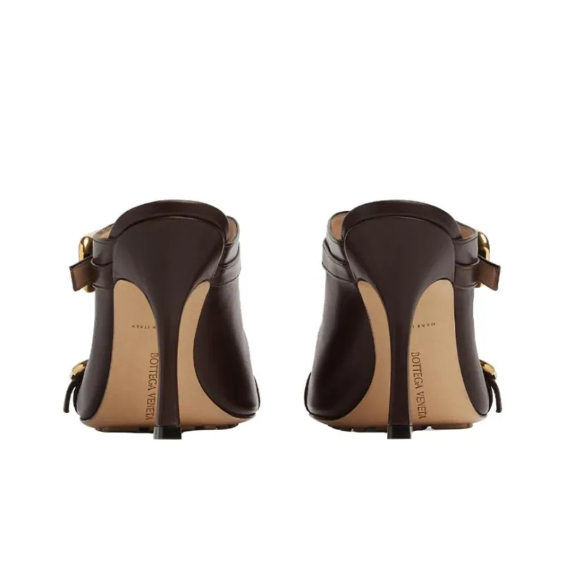 Bottega Veneta Strapped Buckle Heel Sandals Women's-3