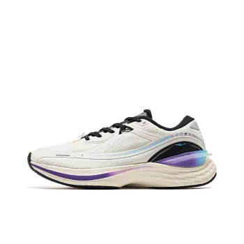 Erke Cushioning Anti Slip And Wear Resistant Low Top Running Shoes Men's Ivory Smart Blue