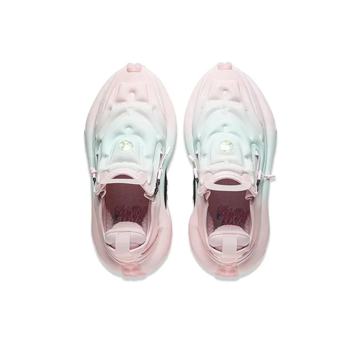 LiNing Pangu Flow Cushioning, Abrasion Resistant, And Resilient Properties Low Top Casual Shoes Unisex Cotton Candy-4