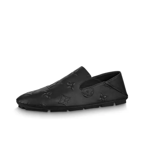 LOUIS VUITTON Driver Casual Shoes Men's Black