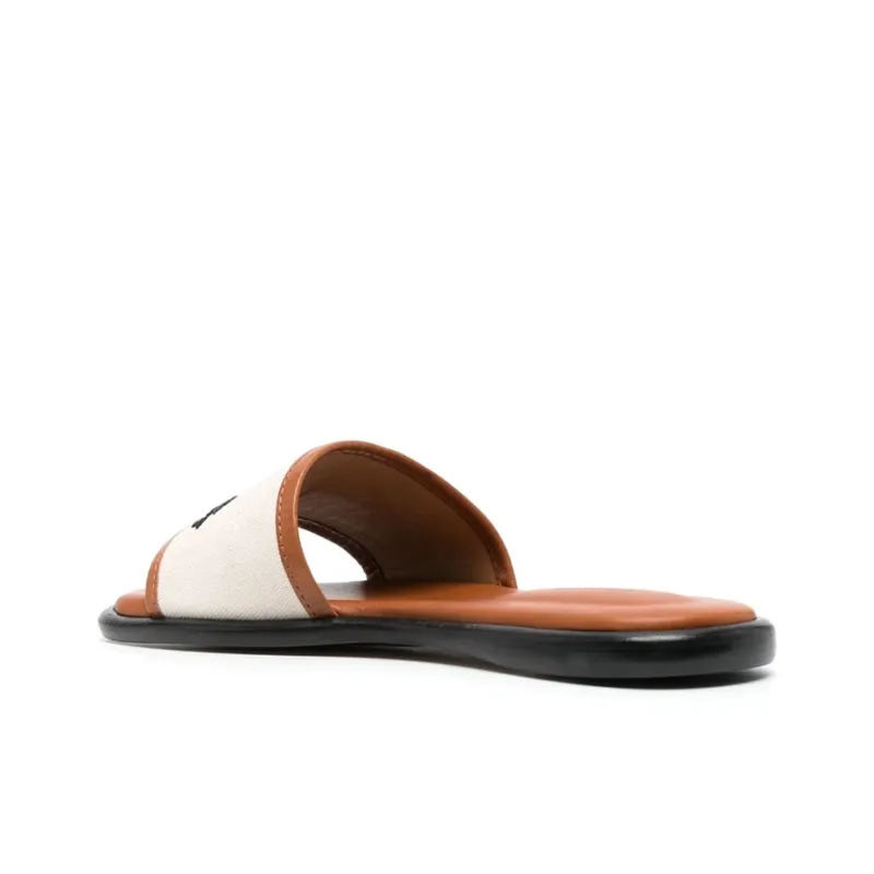 ISABEL MARANT Logo Print Strap Slides-3