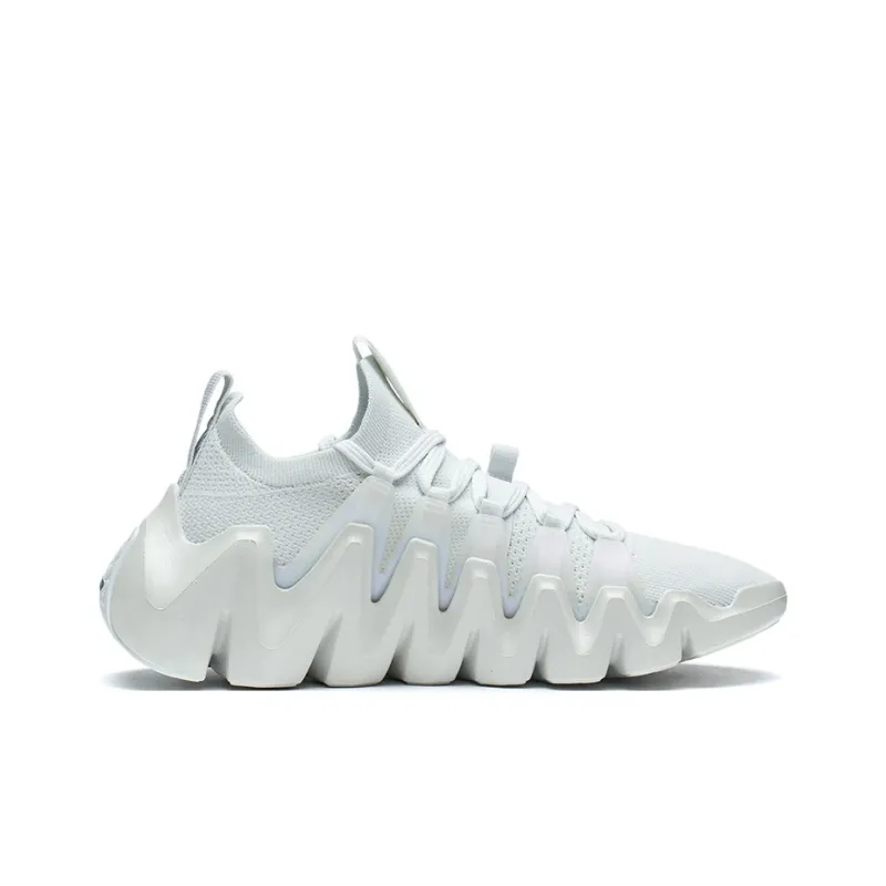 LiNing Phantom Stab Cushioning Anti Slip Wear Resistant Breathability Low Top Sports Casual Shoes Men's Frost White-1
