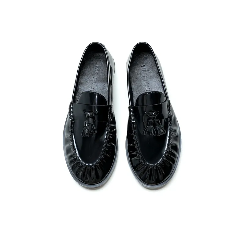 Iraqis Are Pleasing To Themselves Loafers 1.5cm Unisex Black-3