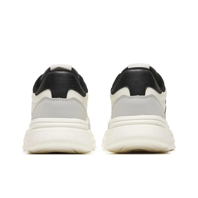 Anta Slip Resistant Cushioning Breathable Low Top Sports Casual Shoes Gray White-2