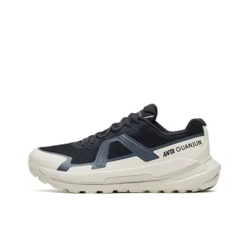 Anta Champion Lightning Trigger Lite Anti Slip Wear Resistant Low Top Running Shoes Black White