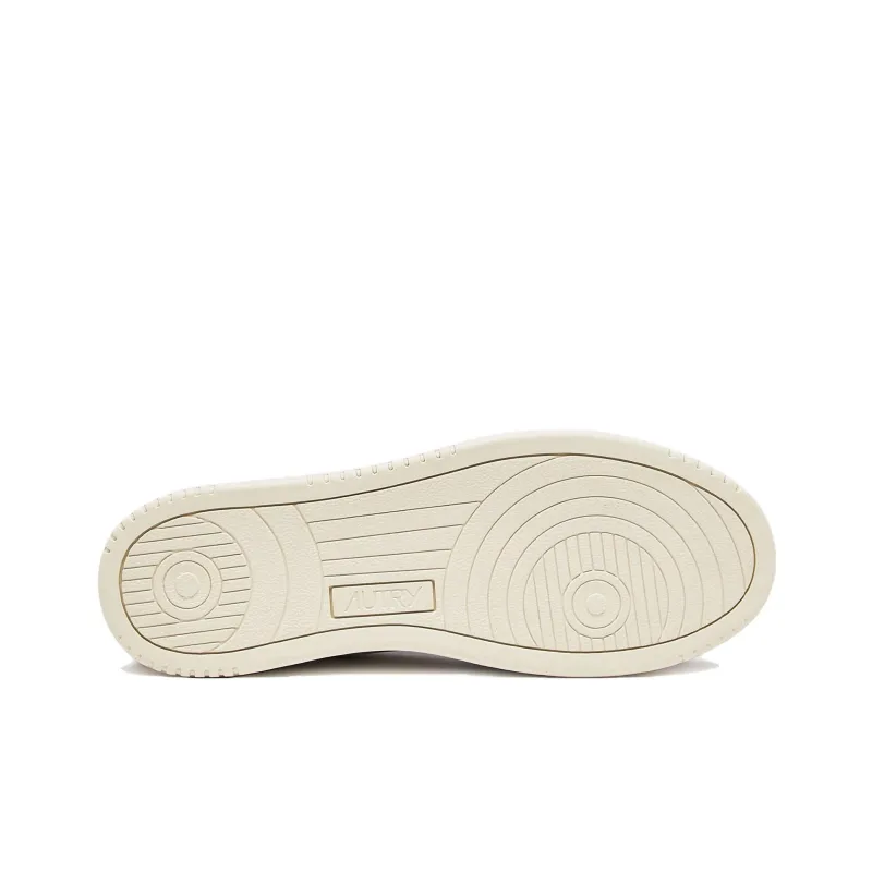 AUTRY Medalist Leather Low Lettering 'We Are Action People White' Women's-5