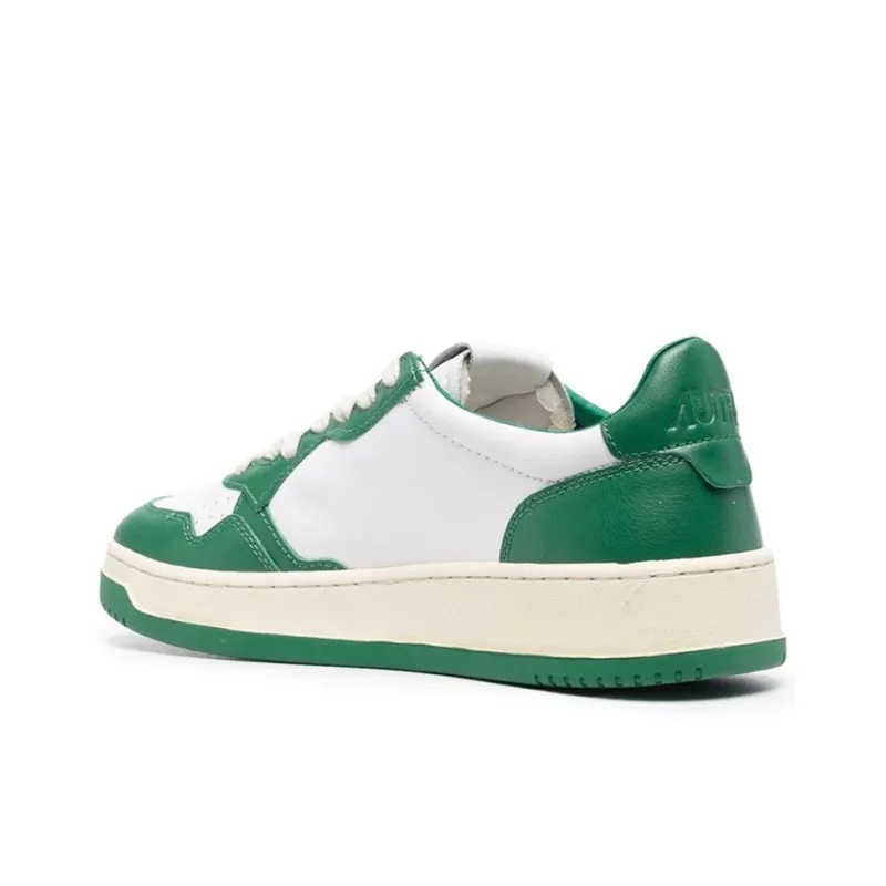 AUTRY Medalist Low Leather 'Green White'-2