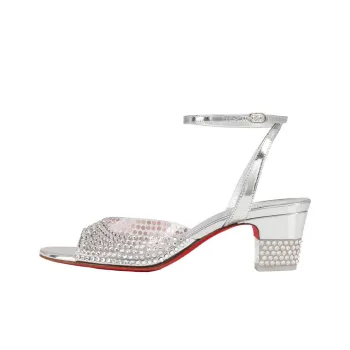 CL LUBOTING One-Strap Sandals 4.5cm Women's Silver