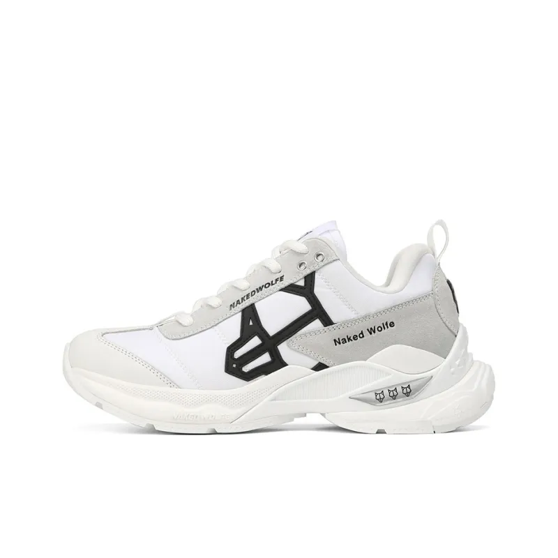 Naked Wolfe Society Low-Top Sports Casual Shoes Women's White Gray-0