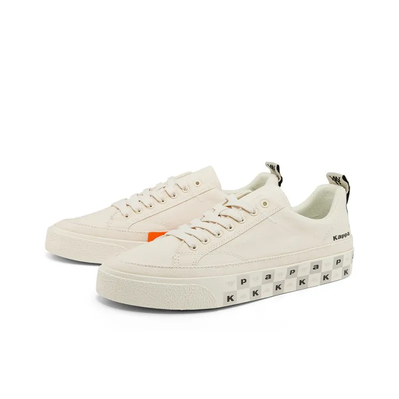 Kappa Low Top Skateboard Shoes Unisex Heron Feather White-2