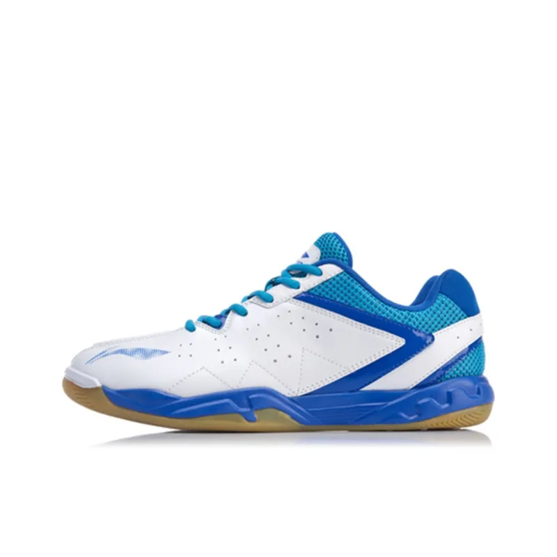 LINING Badminton Shoes Unisex Low-Top White Blue-0