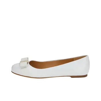 FERRAGAMO Flat Shoes Women's White