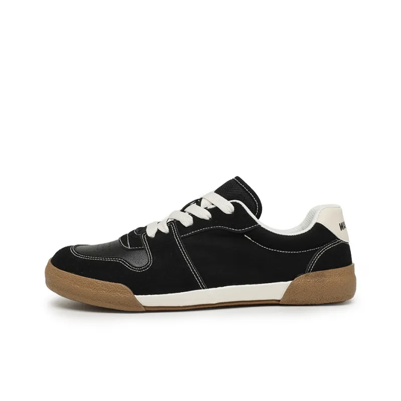 Warrior Wear resistant Lightweight Breathable And Non slip. Low Top Canvas Shoes Unisex Black-0