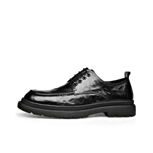 ST&SAT Dress Shoes Men Low-Top Black