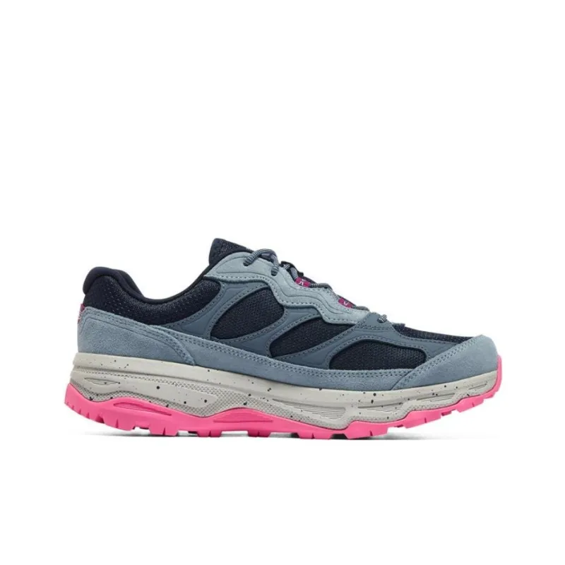Skechers Cushioning Anti-Slip And Wear-Resistant Rebound Low-Top Running Shoes Women's Blue Pink-1
