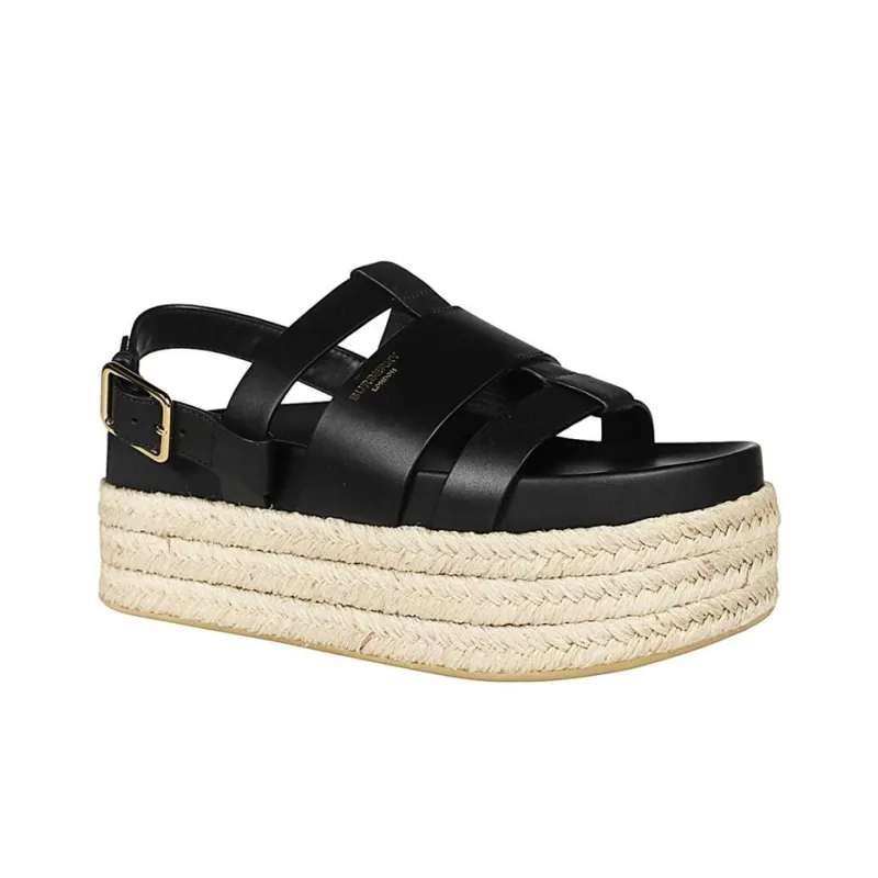 Burberry Beach Sandals Women's Black-2