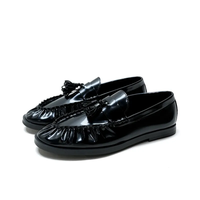 Iraqis Are Pleasing To Themselves Loafers 1.5cm Unisex Black-2