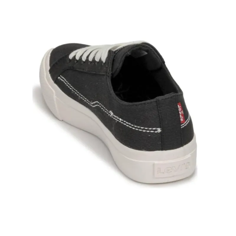 Levi's Cushioning Wear Resistant Low Top Skateboard Shoes Women's Black-3