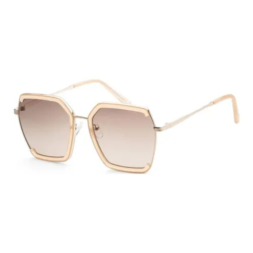 GUESS Metal Square Sunglasses Women's Gold