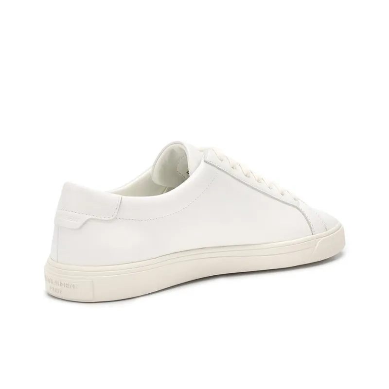SAINT LAURENT Low Top Stylish Skateboarding Shoes Women's White-2