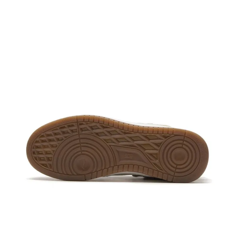 LiNing Layer Pro Anti-Slip And Wear-Resistant Lightweight Low-Top Skateboard Shoes Men's Creamy Brown-3