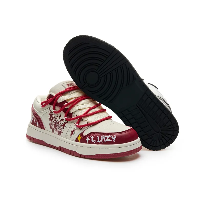 LAZY BONS Abrasion Resistant Breathable Low Top Skateboard Shoes Unisex-34