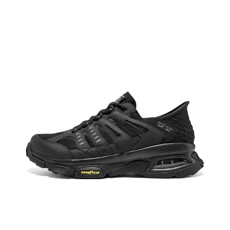 Skechers Hands Free Slip Ins Anti Slip Wear Resistant Low Top Outdoor Shoes Men's Black-0