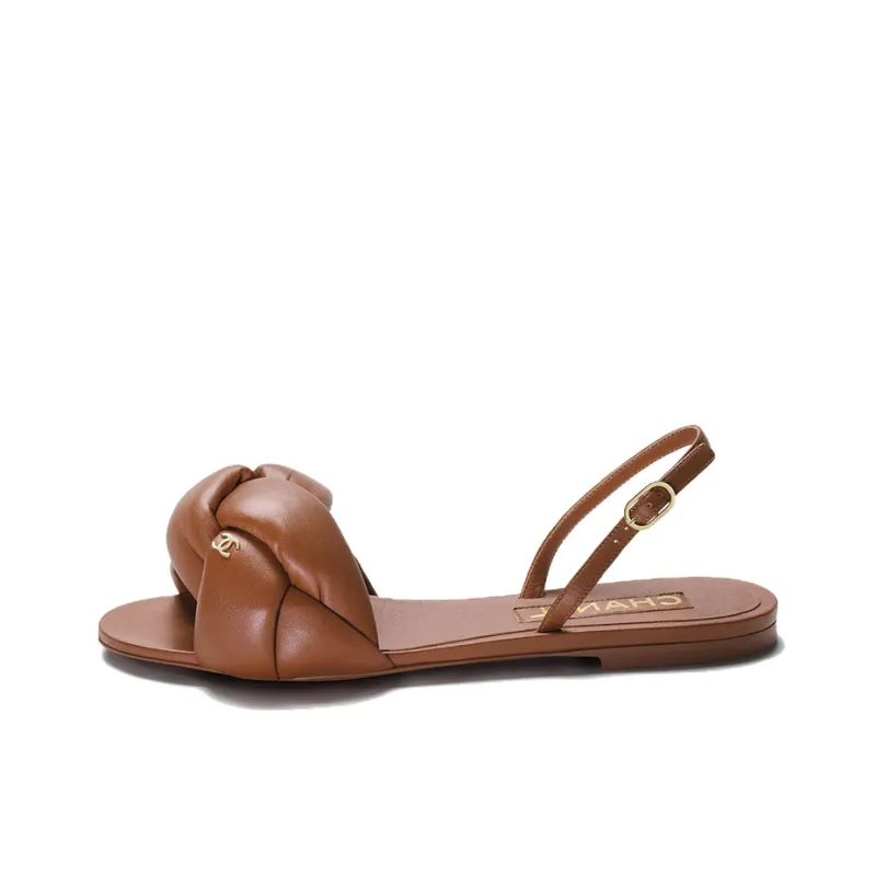 CHANEL Strap Sandals Women's Brown-0